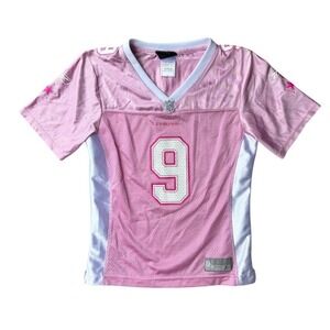 Reebok Dallas Cowboys Tony Romo #9 Jersey Kids L Pink NFL Football